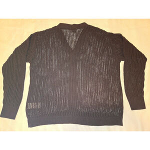 Sz XL BDG Chocolate BROWN Shaker Knit Button Cardigan